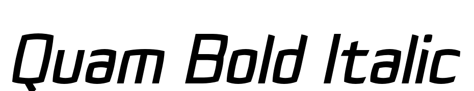 Quam Bold Italic Yazı tipi ücretsiz indir